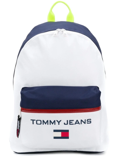 Shop Tommy Hilfiger Logo Print Bacpack - White