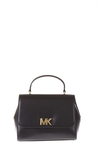 Shop Michael Michael Kors Black Mott Leather Bag