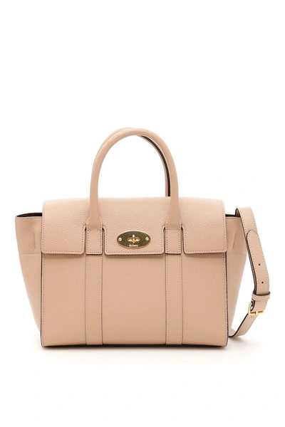 Shop Mulberry Small Bayswater Bag In Rosewaterrosa