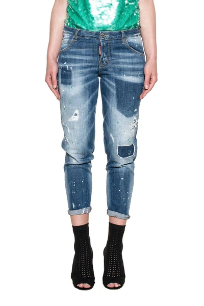 Shop Dsquared2 Blue Hockney Denim Jeans