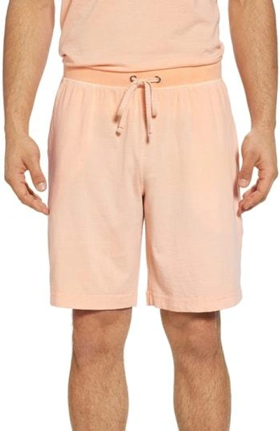Shop Daniel Buchler Peruvian Pima Cotton Lounge Shorts In Apricot