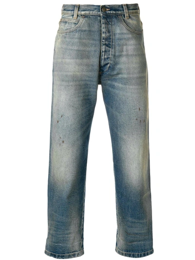 Shop Gucci Stonewashed Jeans - Blue