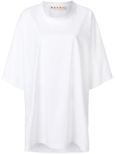 Shop Marni Oversized T-shirt - White