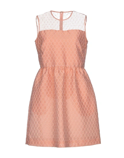 Shop Red Valentino Evening Dress In Pastel Pink