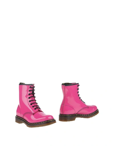 Shop Dr. Martens' Ankle Boot In Fuchsia