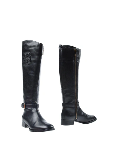 Shop Tory Burch Knee Boots In Black