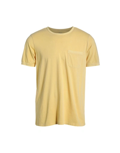 Shop Outerknown T-shirt In Yellow