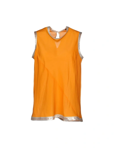 Shop Aspesi Tops In Orange