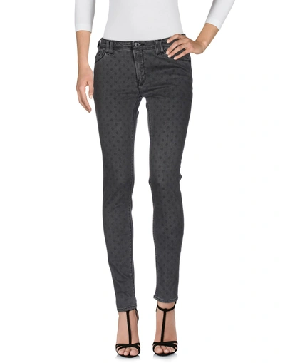 Shop Armani Jeans Denim Pants In Lead