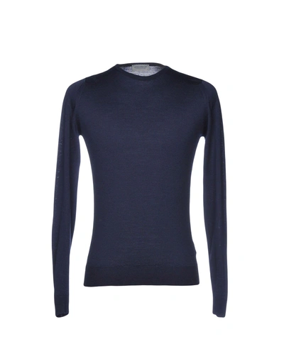 Shop John Smedley Sweaters In Dark Blue