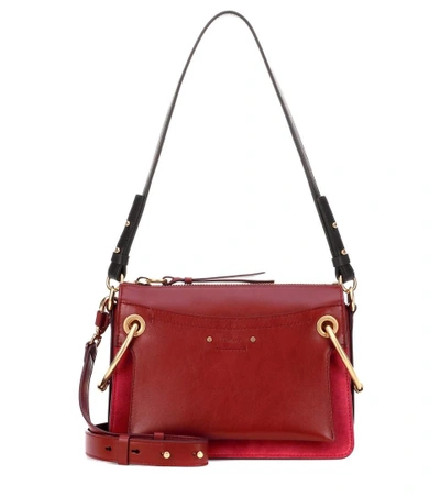 Shop Chloé Small Roy Shoulder Bag In Red