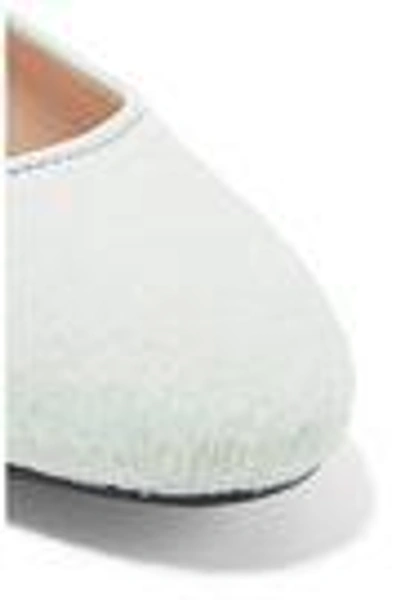 Tod's Calf-hair Ballet Flats In White