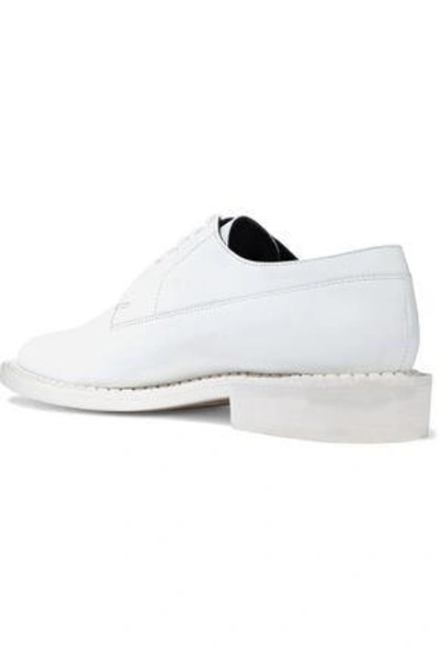 Shop Robert Clergerie Leather Brogues In White