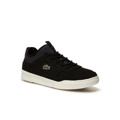 Shop Lacoste Men's Explorateur Craft Sport Leather Trainers In Black/offwhite