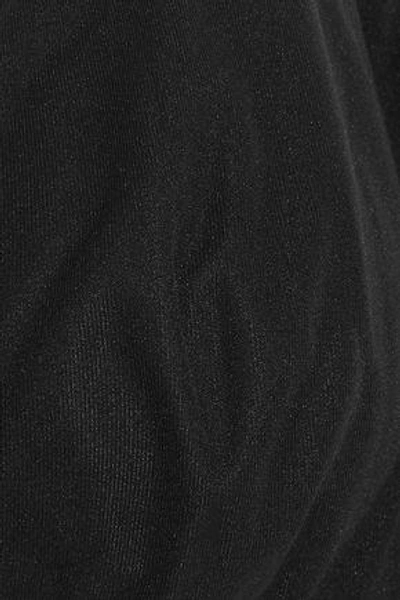 Shop La Perla Lace-trimmed Stretch-jersey Underwired Bra In Black