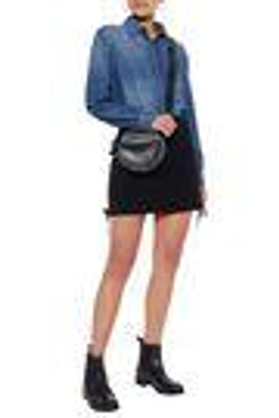 Shop Mcq By Alexander Mcqueen Mcq Alexander Mcqueen Woman Lace-up Stretch-knit Mini Skirt Black