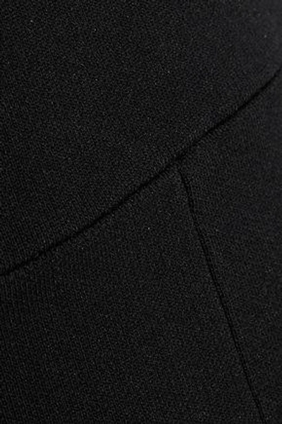 Shop Roland Mouret Woman Felbridge Cropped Off-the-shoulder Stretch-knit Jumpsuit Black