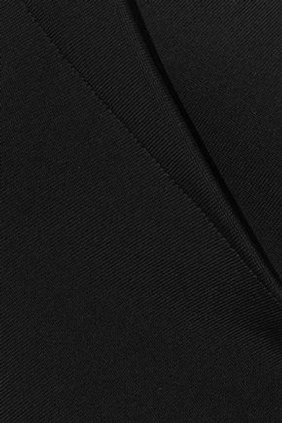 Shop Roland Mouret Woman Brattle One-shoulder Stretch-knit Dress Black