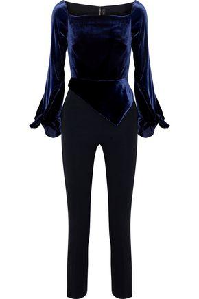 roland mouret velvet jumpsuit