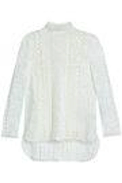 Shop Zimmermann Woman Cotton-blend Lace Top White