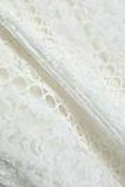 Shop Zimmermann Woman Cotton-blend Lace Top White