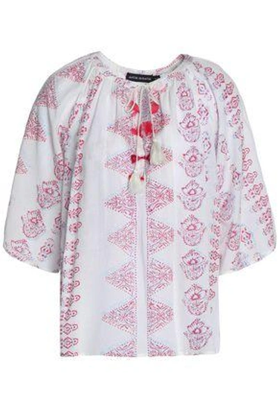 Shop Antik Batik Annah Printed Voile Tunic In Off-white