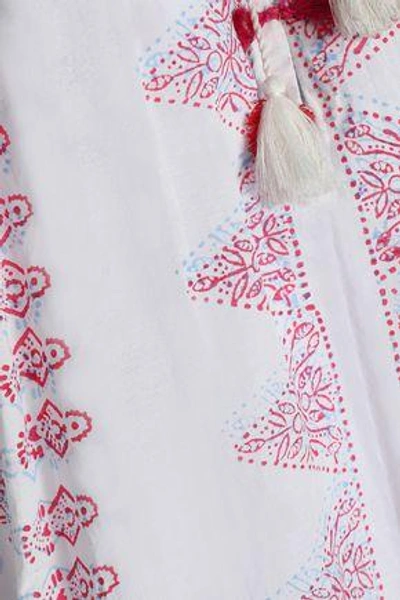 Shop Antik Batik Annah Printed Voile Tunic In Off-white
