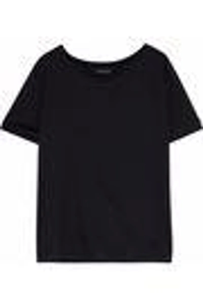Shop By Malene Birger Woman Slub Jersey T-shirt Black