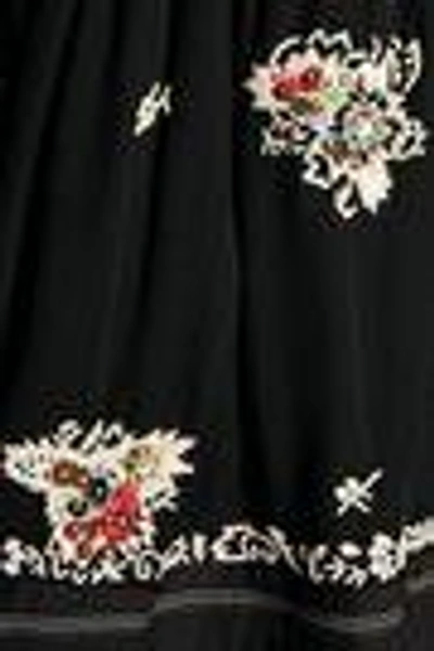 Derek Lam 10 Crosby Woman Embellished Pleated Silk Camisole Black In Black
