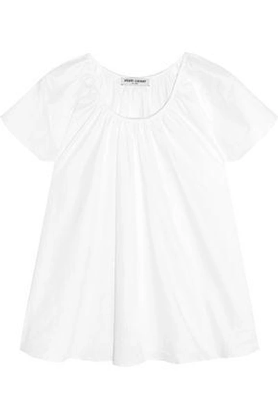 Shop Opening Ceremony Woman Gathered Cotton-blend Sateen Top White
