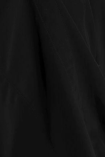Shop Marni Woman Silk-crepe De Chine Shirt Black