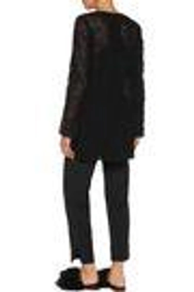 Chloé Embroidered Cotton-blend Mesh Jacket In Black