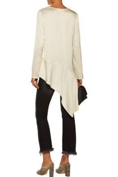 Shop Zimmermann Woman Asymmetric Top Ivory