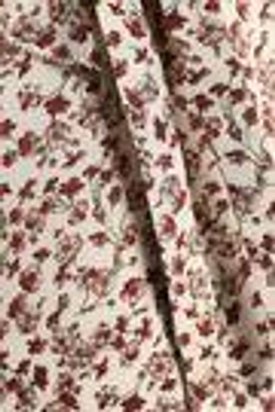 Shop Zimmermann Woman Ruffle-trimmed Floral-print Silk Crepe De Chine Blouse Ivory