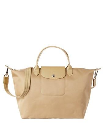 beige longchamp bag
