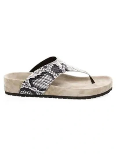 Shop Vince Padma Leather Platform Sandals In Sahara