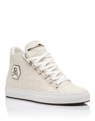 Shop Philipp Plein Mid-top Sneakers "something Right"