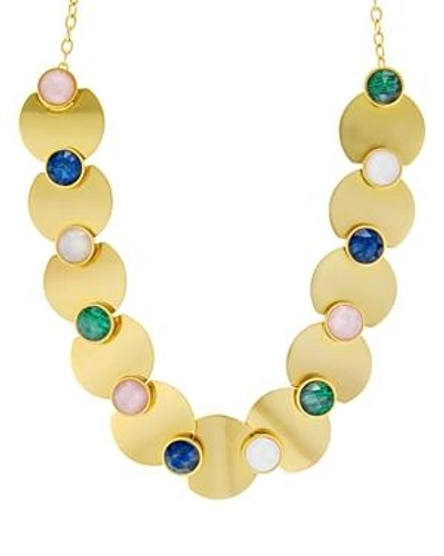 Shop Kate Spade New York Crew Disc Necklace, 16 In Gold/multi