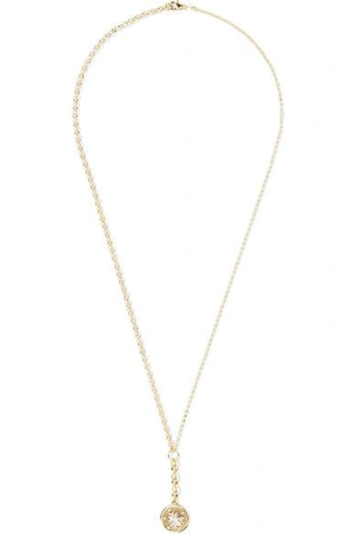 Shop Foundrae Millie Fleur And Thorn 18-karat Gold Diamond Necklace