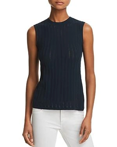 Shop Theory Pointelle Knit Tank In Dark Mineral