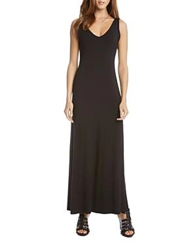 Shop Karen Kane Alana V-neck Maxi Dress In Black