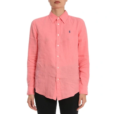Shop Polo Ralph Lauren Shirt Shirt Women  In Pink