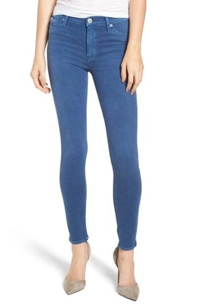 Shop Hudson 'nico' Ankle Skinny Jeans In Dusted Sapphire