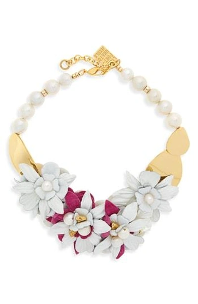 Shop Lizzie Fortunato Wildflower Collar Necklace In Multi