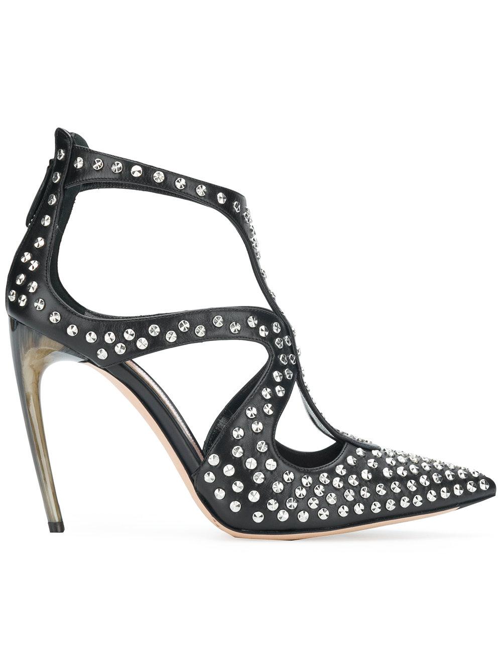 alexander mcqueen horn heel pumps