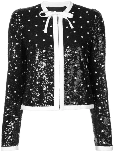 Shop Giambattista Valli Sequin Embellished Jacket - Black