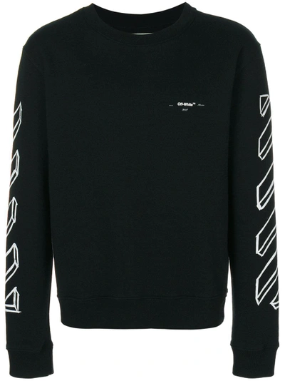 Shop Off-white Logo Sweatshirt - Black