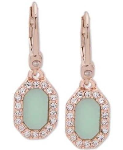 Shop Ivanka Trump Stone & Pave Drop Earrings In Green