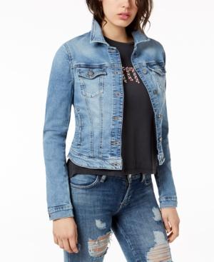 guess cropped denim jacket