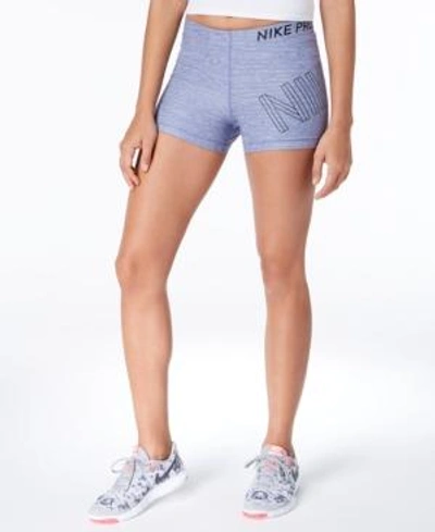 Shop Nike Pro Dri-fit Shorts In Purple Slate